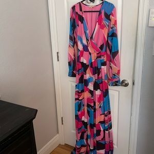 Beautiful Multi color Maxi Dres